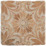Load image into Gallery viewer, Merola Tile Costa Cendra Decor Dahlia Arena 7-3/4 inch x 7-3/4 inch Ceramic Floor and Wall Tile – 11.11 sq. ft. per Case, Glazed Textured Finish