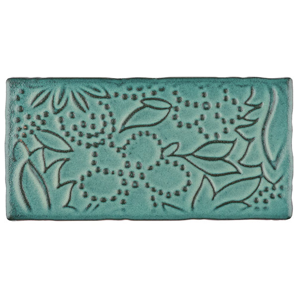 Merola Tile Antic Feelings Lava Verde 3 inch x 6 inch Ceramic Wall Tile – 4 sq.ft./case Glossy Patterned Finish