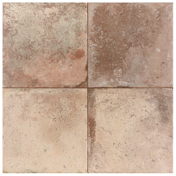 Merola Tile Kings Alora Clay 17.63 inch x 17.63 inch Ceramic Floor and Wall Tile – 10.95 sq. ft. per Case, Matte Textured Finish
