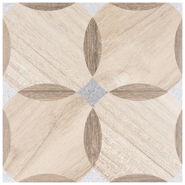 Merola Tile Komi Mossy Porcelain Tile 0.31 inch Thick x 7.88 inch Wide – 11.25 sq. ft. Coverage – Matte Geometric Finish