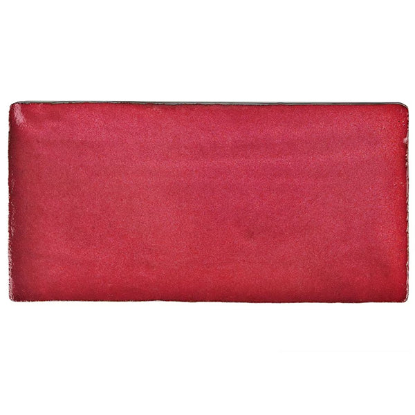 Merola Tile Antic Special Red Moon Ceramic Wall Tile 0.38 inch Thick 3 inch Wide 4 sq. ft. per Case – Glazed Handmade Subway Finish