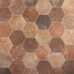 Load image into Gallery viewer, Ivy Hill Tile Hayes Marron 8 inch x 9.44 inch Matte Porcelain Floor and Wall Tile – 9.84 Sq. Ft. per Case, Hexagon Tile, Matte Finish