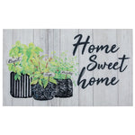 Charger l&#39;image dans la visionneuse de galerie, IH Casa Decor RugHarmony 18-Inch X 30-Inch Printed Rubber Floor Mat Home Sweet Home
