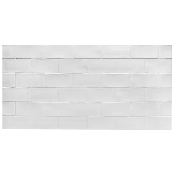 Ivy Hill Tile Catalina White 3 inch x 6 inch Polished Ceramic Subway Wall Tile – 5.38 Sq. Ft. Coverage per Case
