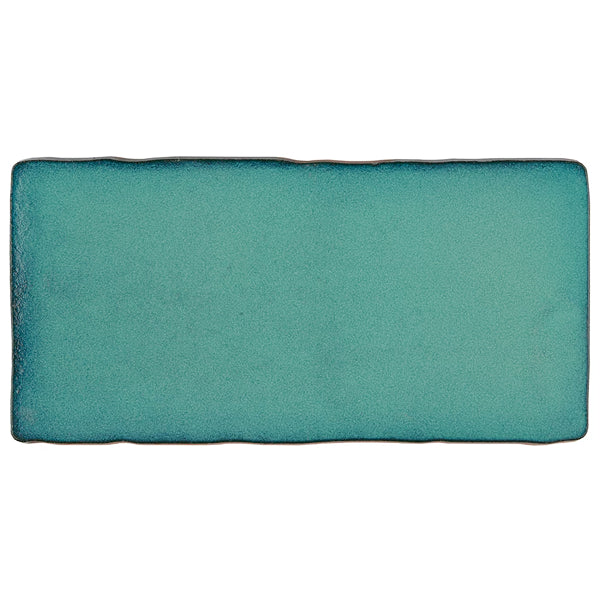 Merola Tile Antic Special Lava Verde Ceramic Wall Tile 0.38 inch Thick 3 inch Wide 4 sq. ft. per Case – Glazed Handmade Subway Finish