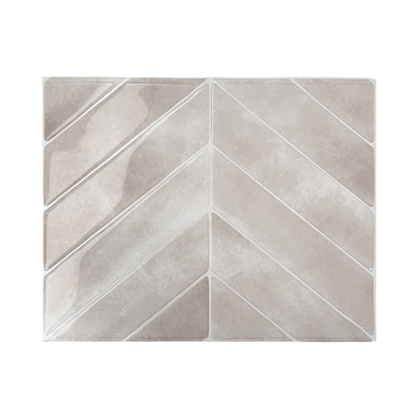 Smart Tiles Chevron Viby Pink Peel and Stick Backsplash Tiles 11.43 in x 9 in (4-Pack, 2.86 sq.ft.)
