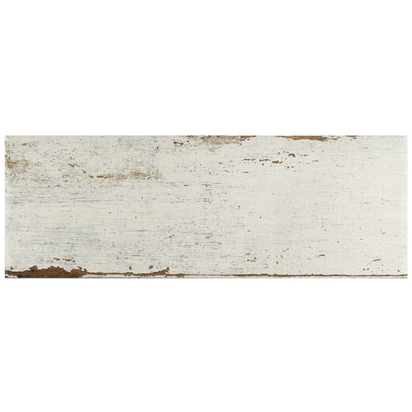 Merola Tile Retro Blanc Porcelain Tile 8.25 inch x 23.5 inch – 11.22 sq. ft. per Case Matte Wood Look Finish