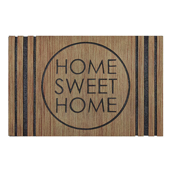 StyleWell Sweet Modern Home 23 in x 35 in Recycled Rubber Door Mat