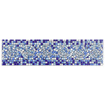 Load image into Gallery viewer, Merola Tile Captain Riptide Pacific Blue 2 inch x 7-7/8 inch Ceramic Wall Trim Tile – Glossy Embossed Finish, Coastal Wave Design, Wall &amp; Backsplash Accent Tile
