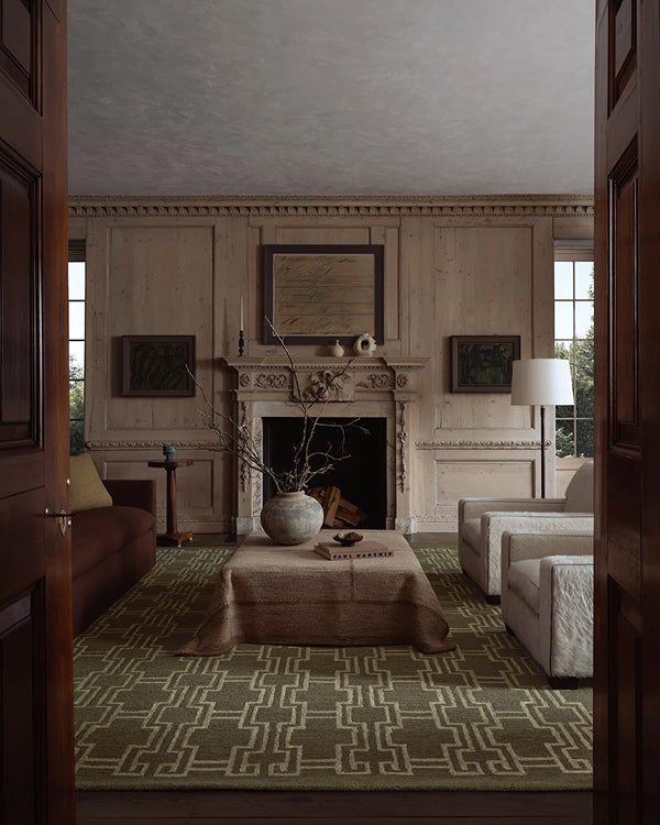 Jeremiah Brent x Loloi Barrow Moss / Beige Area Rug