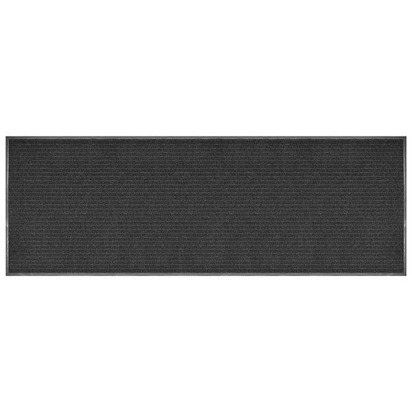 Multy Home Atlas Charcoal 3 ft. x 8 ft. Commercial Duty Polyester Indoor Door Mat with Vinyl Back