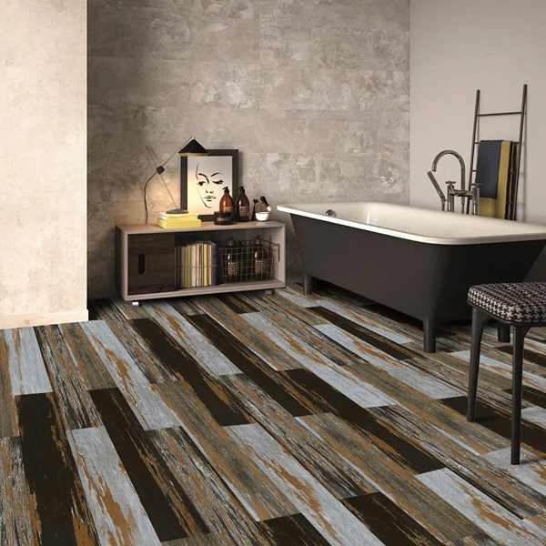 Colors Glue Down Floor and Wall DIY Multi-Tonal Style 6" x 36" x 2mm Luxury Vinyl Plank