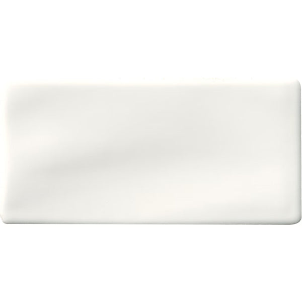 MSI Stone ULC Whisper Handcrafted Glossy White Ceramic Subway Tile Sample – 3 inch x 6 inch x 5/16 inch (1 sq. ft./Case)