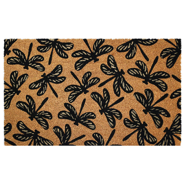 StyleWell 18 inch x 30 inch DragonFly Plaid Coir Door Mat