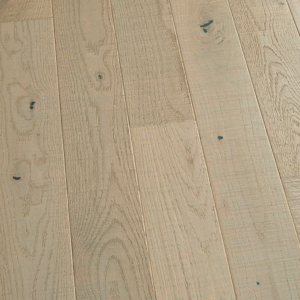 French Oak Pebble Beach solid hardwood flooring in grey with distressed matte finish