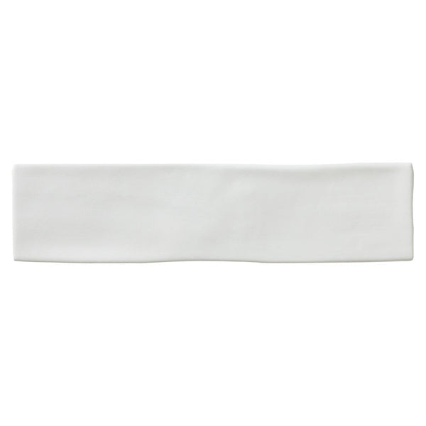Modamo Santa Clara Matte White 3 inch x 12 inch Ceramic Wall Tile – 6 sq. ft. per Case, Matte Brick Look Finish