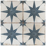 Load image into Gallery viewer, Merola Tile Kings Star Blue 17-5/8 inch x 17-5/8 inch Ceramic Floor and Wall Tile – 11.02 Sq. Ft. Coverage per Case