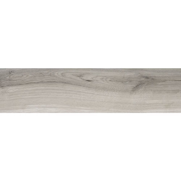 Anatolia Amaya Wood Ash Porcelain Tile 0.35 inch Thick 6 inch x 24 inch 14 sq. ft./case Glossy Wood Look