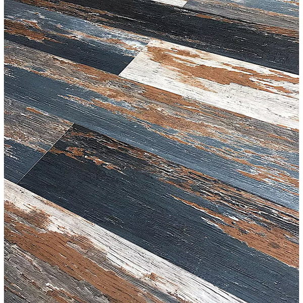 Deco Products COLORS Floor-Wall Old Navy Ocean Aged 6-inch x 36-inch Luxury Vinyl Plank (30 sq. ft./case)
