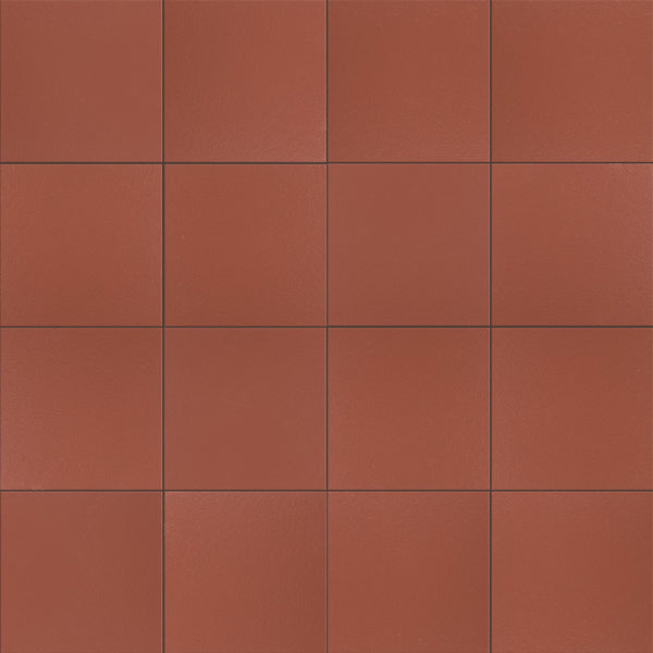 Merola Tile Quarry Red Ceramic Floor and Wall Tile 0.46 inch Thick 5.88 inch Wide 5.98 sq ft/case Textured Unglazed Finish