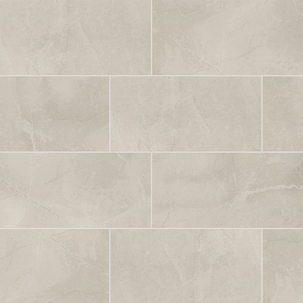 MSI Madison Luna Porcelain Tile 1.0 inch Thick 24 inch x 48 inch 16 sq ft/case Matte Large Format