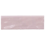 Load image into Gallery viewer, Ivy Hill Tile Kingston Pink 3 inch x 8 inch Polished Ceramic Bullnose Wall Tile Trim