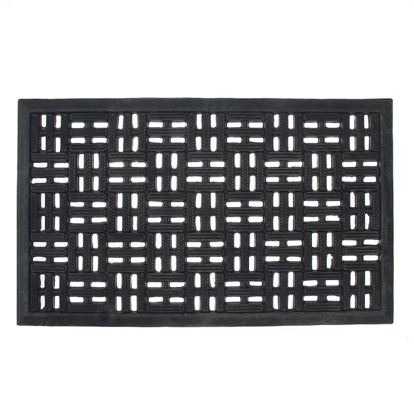 IH Casa Decor RugHarmony 18 inch x 30 inch Rubber Mat Square Grid