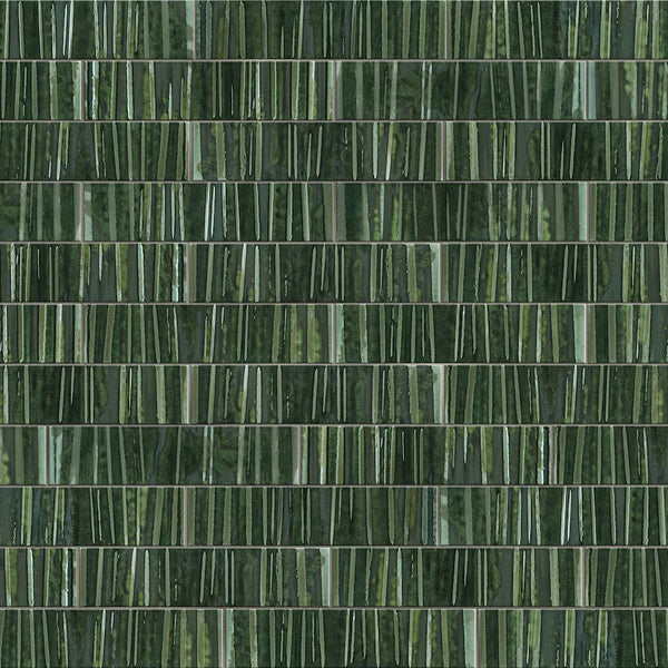 Merola Tile Joliet Prisma Jade 3 inch x 12 inch Glossy Fluted Ceramic Wall Tile – 10.92 sq. ft. per Case