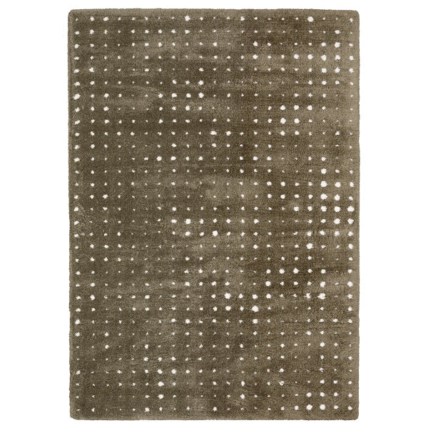Delfine Geometric Dots Mink Brown/ Ivory Area Rug