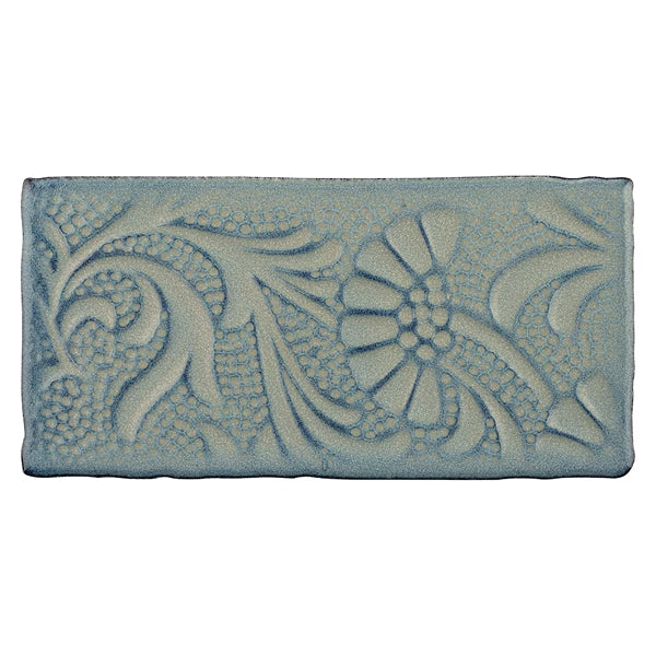 Merola Tile Antic Feelings Griggio 3 inch x 6 inch Ceramic Wall Tile – 4 sq.ft./case Glossy Patterned Finish