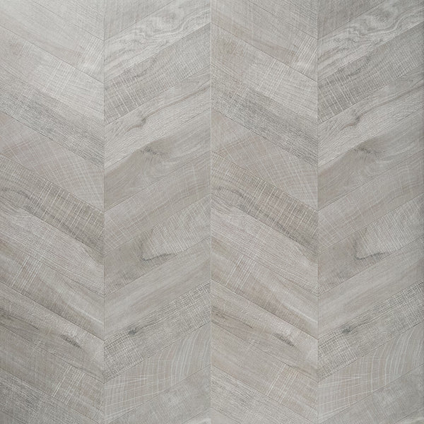 Ivy Hill Tile Montgomery Chevron Gray Porcelain Tile – 0.39 inch Thick, 24 inch x 48 inch, 15.49 sq.ft/Case – Matte Finish
