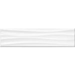 Load image into Gallery viewer, Anatolia 4-inch x 16-inch Metro Wavy White Gloss Wall Tile
