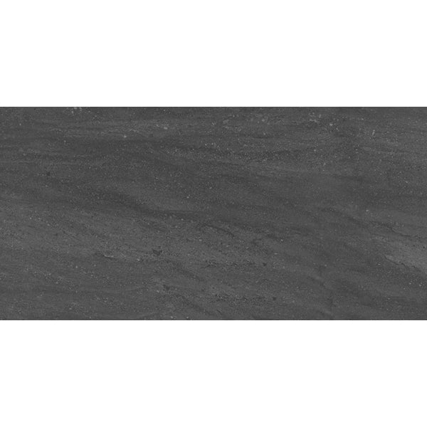 Anatolia Fragment Graphite Porcelain Tile 0.35 inch Thickness 12 inch Width 16 sq. ft. Coverage Glossy Stone Look Floor and Wall Tile