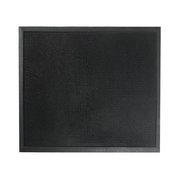 IH Casa Decor Rubber Pin Heavy Duty Floor Mat (Black)