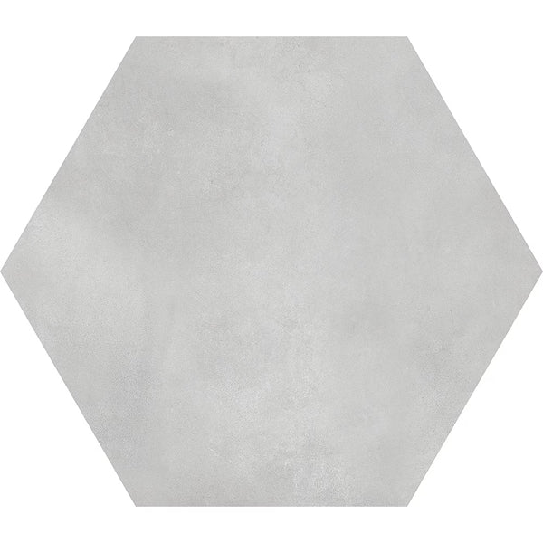 Anatolia Artisano Bianco Grey 7 inch x 8 inch Hexagon Matte Porcelain Tile – 2.8 sq.ft. per Case