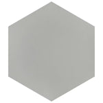 Charger l'image dans la visionneuse de galerie, Merola Tile Textile Basic Hex Silver Porcelain Tile 8.63 inch x 9.88 inch – 11.5 sq. ft. per Case Glossy Stone-Look Finish