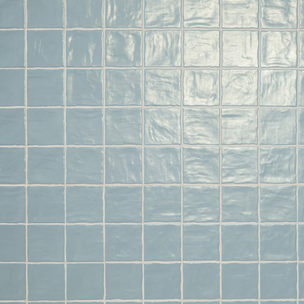 MSI Stone ULC Zelyge Marine Blue 4 inch x 4 inch Satin Ceramic Zellige Look Backsplash Tile (5.46 sq. ft./Case) – Semi-Gloss Finish