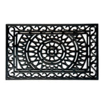 Load image into Gallery viewer, Home Decor Inc. 24-inch x 36-inch Black Iron-IV Wrought Rubber Outdoor Doormat
