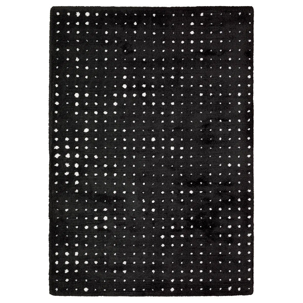 Delfine Geometric Dots Black/Ivory Area Rug
