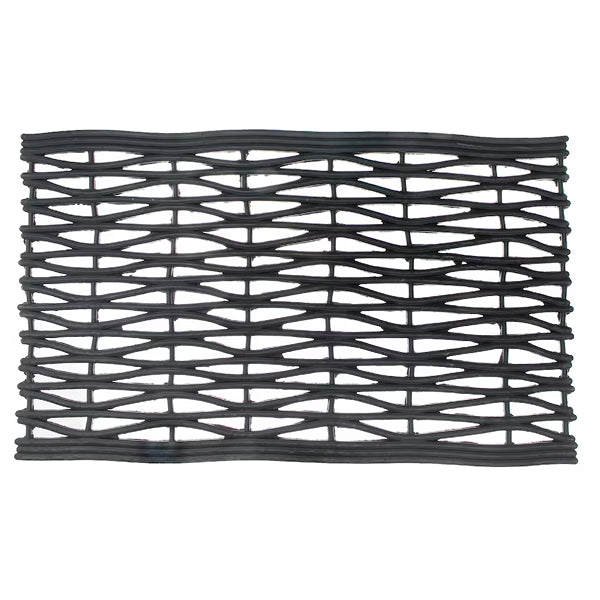IH Casa Decor RugHarmony 18 inch x 30 inch Rubber Mat Basket Weave