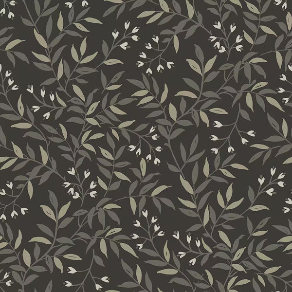 NuWallpaper Olivia Black Peel and Stick Wallpaper