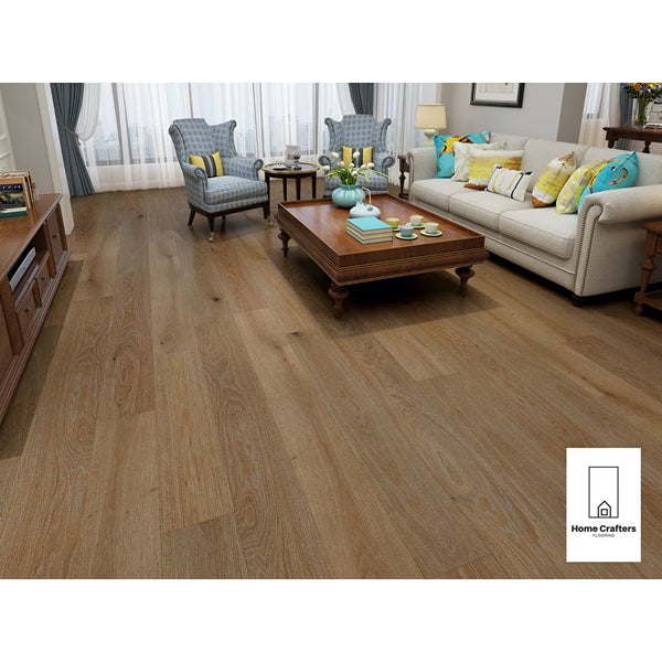 Home Crafters White Oak Butterscotch Amber 3/4 x 8 1/2-inch Engineered Hardwood Flooring (20.84 sq. ft./case)