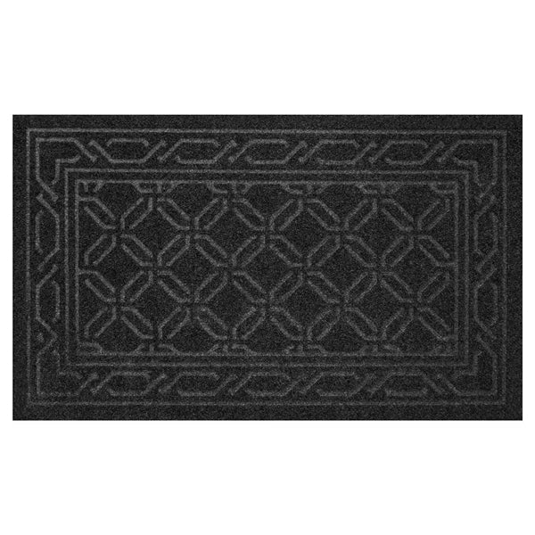 TrafficMaster Black 18-inch x 30-inch Embossed Needlepunch Doormat