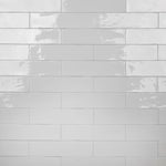 Load image into Gallery viewer, Merola Tile Chester Bianco Ceramic Wall Tile 0.38 inch Thick 3 inch Wide 5.72 sq ft/case Glossy Subway Finish