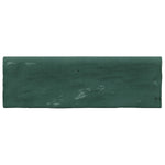 Load image into Gallery viewer, Ivy Hill Tile Kingston Green 3 inch x 8 inch Polished Ceramic Bullnose Wall Tile Trim – Glazed Classic Decorative Edge Trim Tile