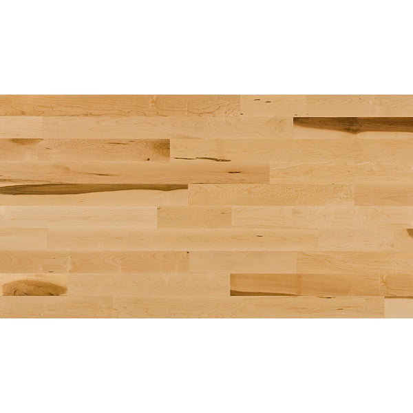 Dubeau Floors, plancher de bois franc en érable naturel, sélection naturelle, 3/4 po d'épaisseur x 3 1/4 po de largeur x longueurs variables (20 pi2/boîte)