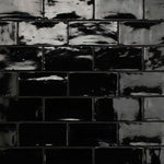 Load image into Gallery viewer, Merola Tile Chester Nero 3 inch x 6 inch Ceramic Wall Tile – 5.72 sq. ft. per Case, Glossy Smooth Finish