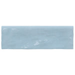Load image into Gallery viewer, Ivy Hill Tile Kingston Blue 3 inch x 8 inch Polished Ceramic Bullnose Wall Tile Trim