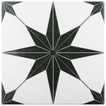Load image into Gallery viewer, Merola Tile Stella Luxe Nero Porcelain Tile 0.39 inch Thick 9.75 inch x 9.75 inch 10.88 sq ft/case Mixed Finish