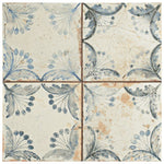 Charger l'image dans la visionneuse de galerie, Merola Tile Artisan Oldker 13 inch x 13 inch Ceramic Floor and Wall Tile – 12.0 sq. ft. per Case, Matte Textured Vintage Finish